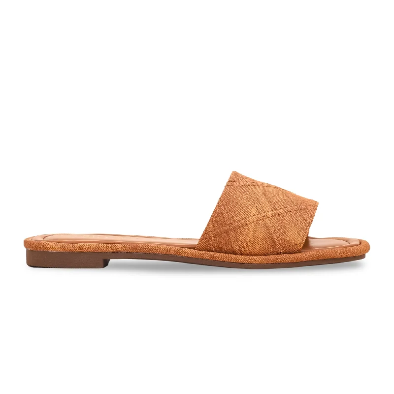 Men's slippers with a padded footbed for all - day comfort Mustard Formal Slipper FR8070