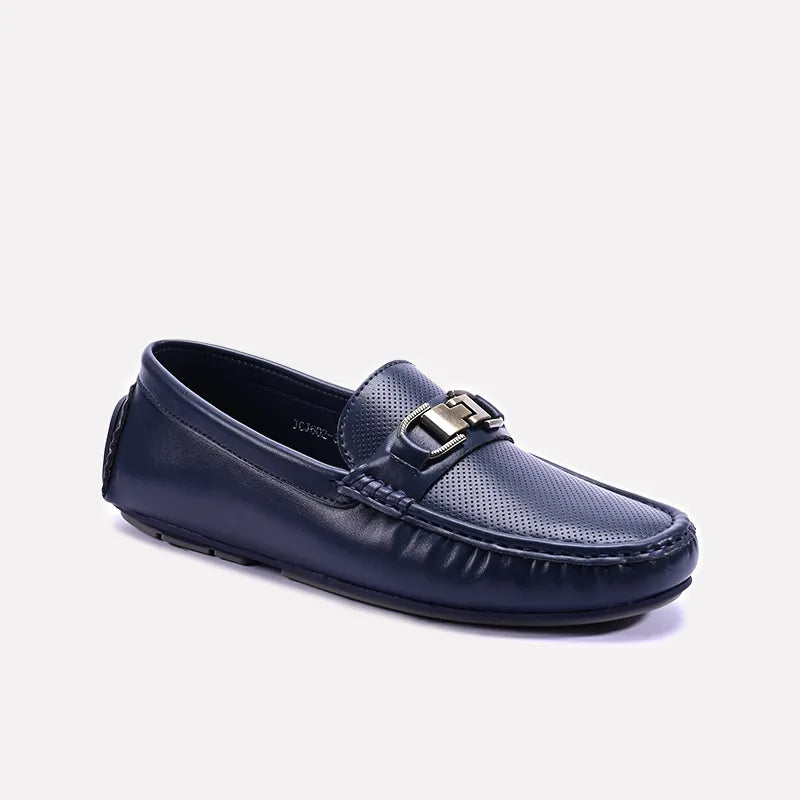 Men's loafers with a pointed toe for a stylish appearance Men's loafers with a pointed toe for a stylish appearance Blue Perforated Buckle Loafers 0130951 Men's loafers with a pointed toe for a stylish appearance Men's loafers with a pointed toe for a stylish appearance Blue Perforated Buckle Loafers 0130951
