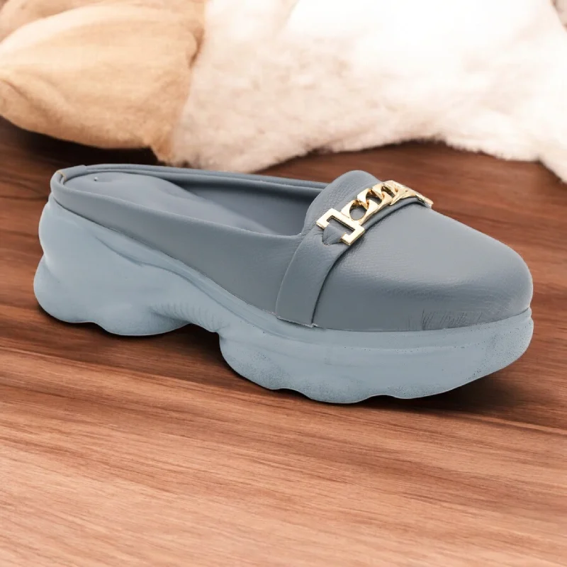 Men's slippers with a shock - absorbing midsole M0479 open back