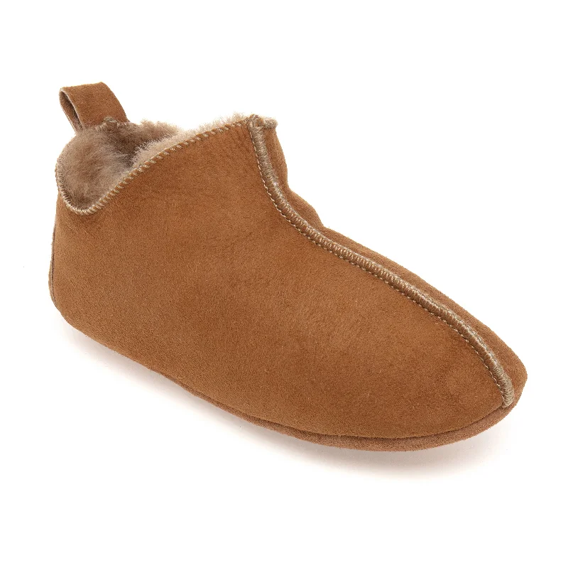 Men's slippers with a removable insole for cleaning Berit Sheepskin Slippers - Chestnut Men's slippers with a removable insole for cleaning Berit Sheepskin Slippers - Chestnut