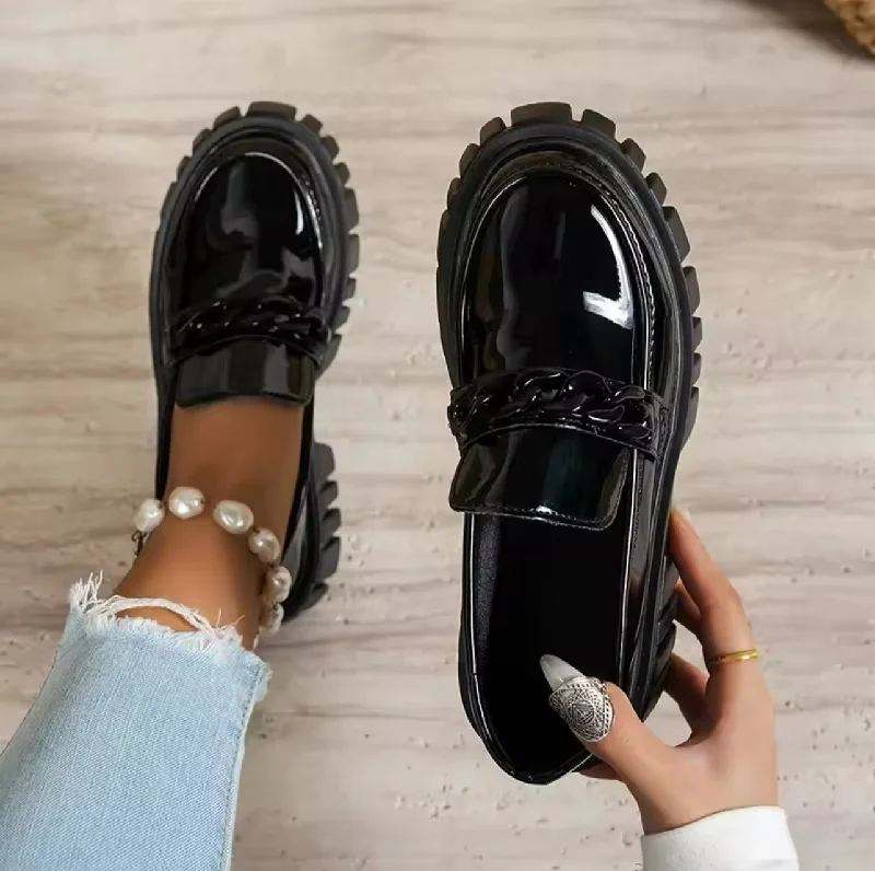 Men's slippers with a shock - absorbing midsole janisa black chain