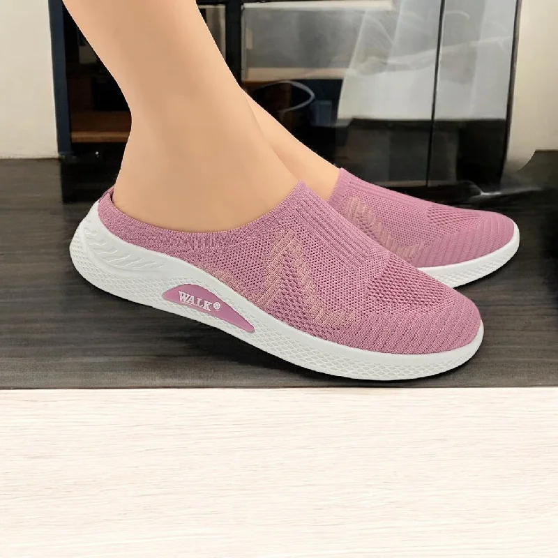 Men's slippers with a rubber sole for outdoor use QC2441 open back