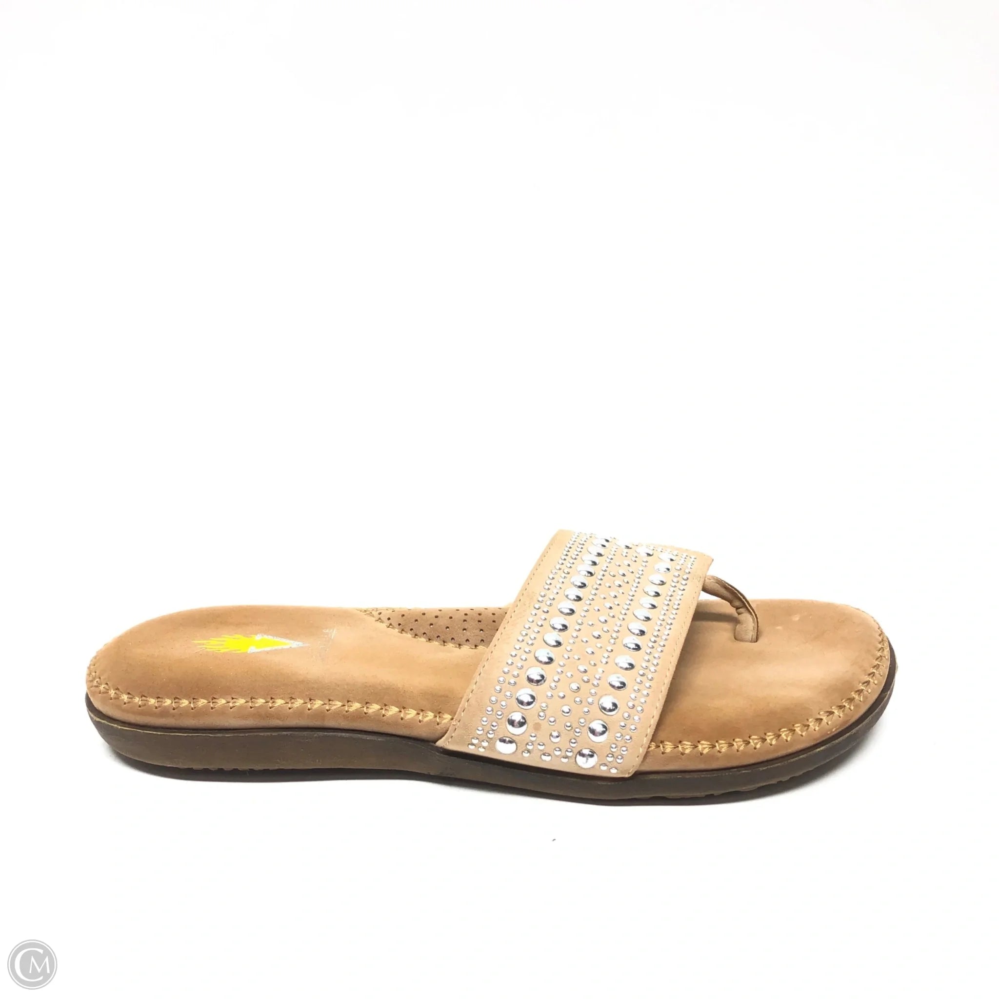 Men's sandals with a buckle closure Men's sandals with a buckle closure Sandals Flip Flops By Volatile In Tan, Size: 8