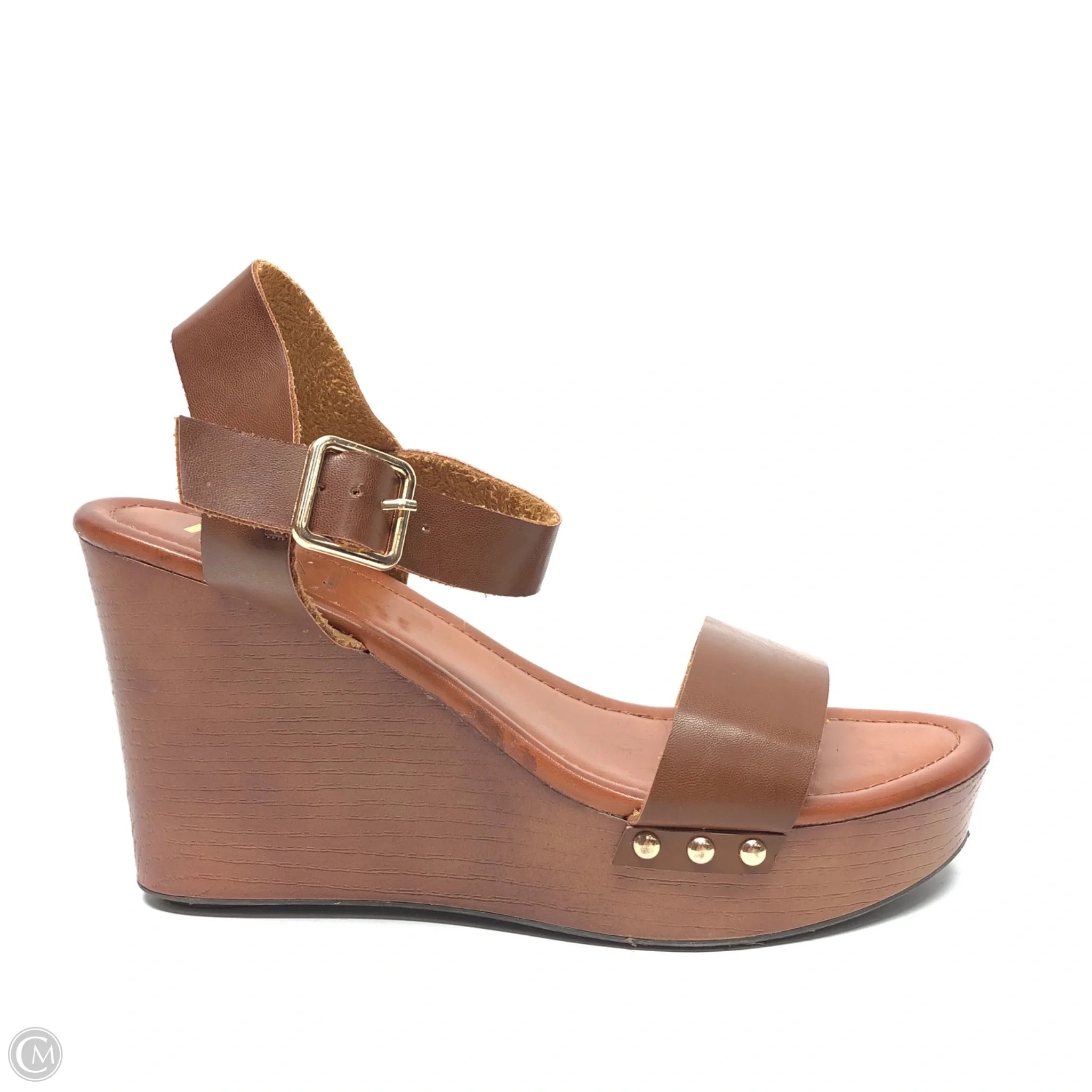 Flip - flop style men's sandals for beach wear Flip - flop style men's sandals for beach wear Sandals Heels Wedge By Mia In Brown, Size: 9.5 Flip - flop style men's sandals for beach wear Flip - flop style men's sandals for beach wear Sandals Heels Wedge By Mia In Brown, Size: 9.5