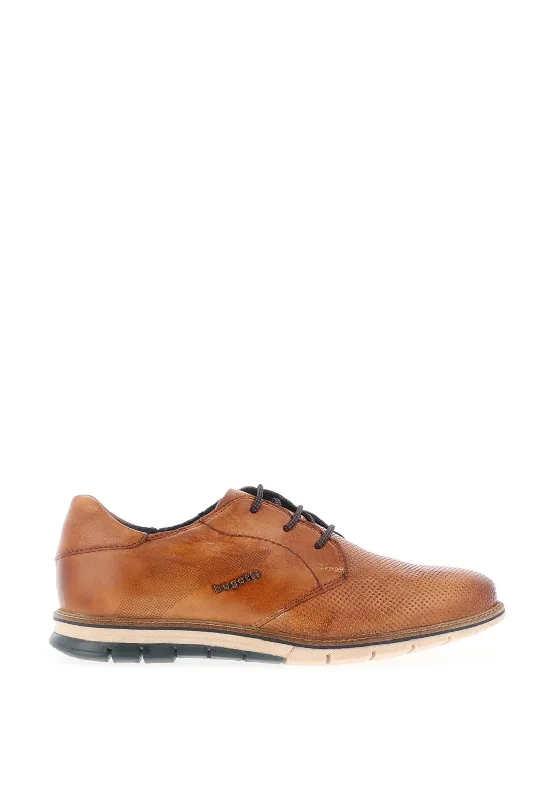 Men's casual shoes with a padded heel for comfort Bugatti Simone Casual Lace Up Shoe, Cognac Men's casual shoes with a padded heel for comfort Bugatti Simone Casual Lace Up Shoe, Cognac