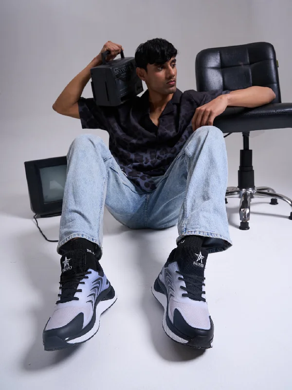 Men's casual shoes with a sporty look and feel Men Black Colorblocked Lace Up Sneakers| Sports Running Shoes|Anti-Skid Phylon Sole|Lace-Up Athleisure Shoes|Walking Shoes Men's casual shoes with a sporty look and feel Men Black Colorblocked Lace Up Sneakers| Sports Running Shoes|Anti-Skid Phylon Sole|Lace-Up Athleisure Shoes|Walking Shoes