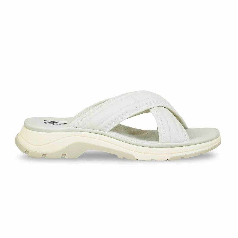 Men's slippers with a shock - absorbing midsole Beige Formal Slipper PU0363