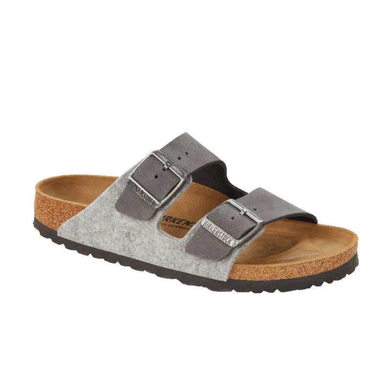 Men's sandals with a cushioned footbed Men's sandals with a cushioned footbed Arizona Authentic Felt Light Grey Oiled Leather/Felt Men's sandals with a cushioned footbed Men's sandals with a cushioned footbed Arizona Authentic Felt Light Grey Oiled Leather/Felt
