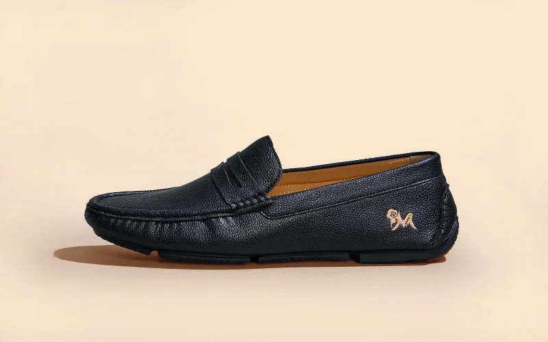 Men's leather loafers with a penny slot Men's leather loafers with a penny slot Dress Loafers : Black Men's leather loafers with a penny slot Men's leather loafers with a penny slot Dress Loafers : Black