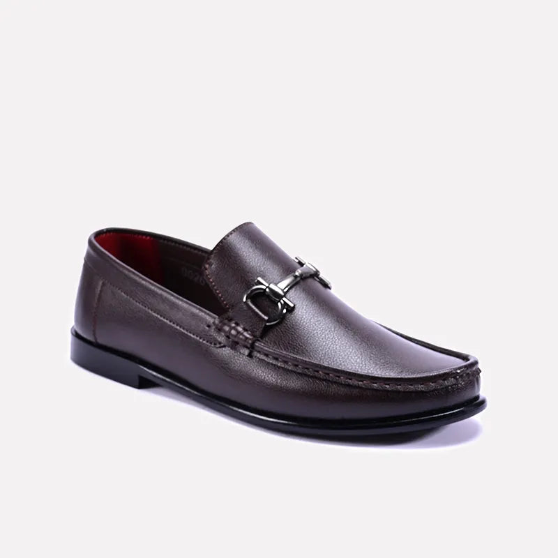Men's leather loafers with a penny slot Men's leather loafers with a penny slot Legend Brown Formal Horsebit Loafers 0130816 Men's leather loafers with a penny slot Men's leather loafers with a penny slot Legend Brown Formal Horsebit Loafers 0130816