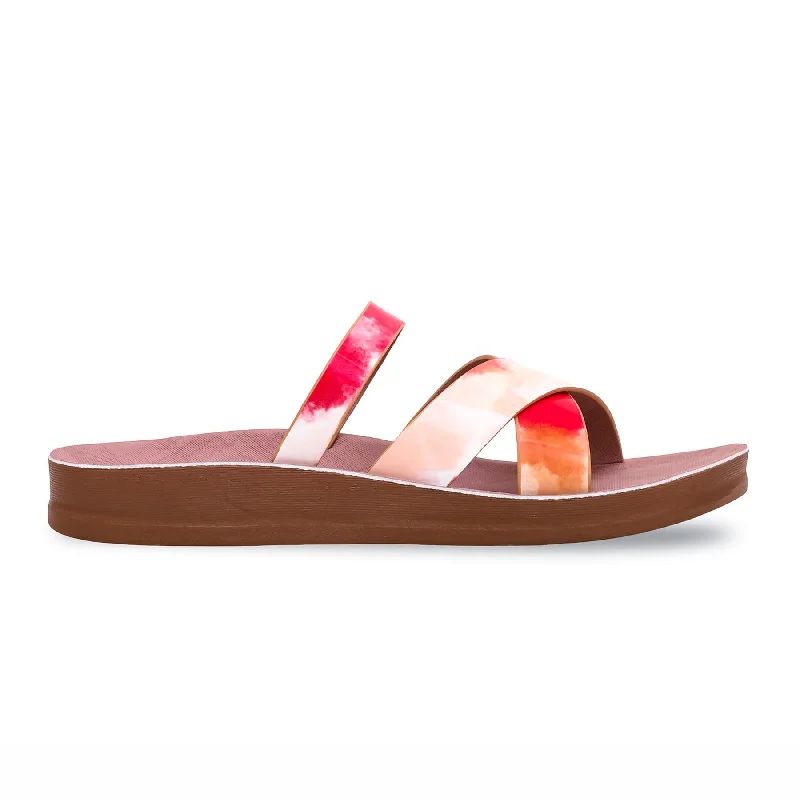Men's slippers with a padded collar for comfort Peach Casual Slipper CL5398