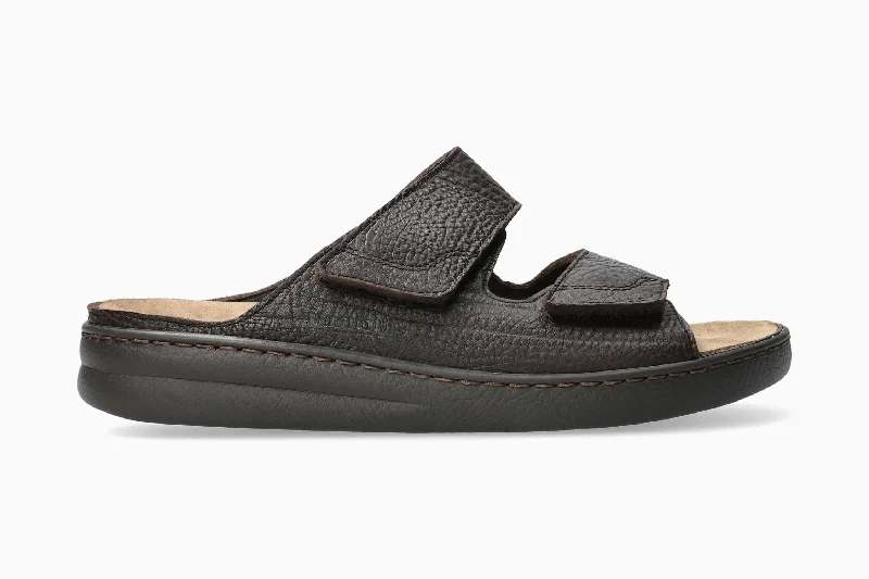 Men's sandals with a wide strap for support Men's sandals with a wide strap for support James - Dark Brown Men's sandals with a wide strap for support Men's sandals with a wide strap for support James - Dark Brown