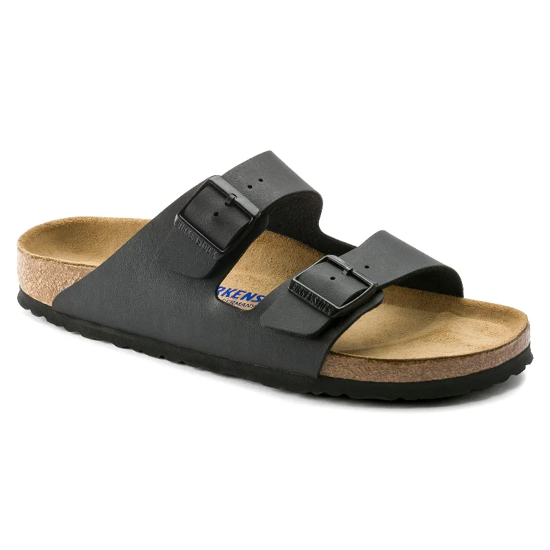 Men's sandals with a perforated leather upper for ventilation Men's sandals with a perforated leather upper for ventilation Birkenstock Arizona Soft Footbed - Birko-Flor Men's sandals with a perforated leather upper for ventilation Men's sandals with a perforated leather upper for ventilation Birkenstock Arizona Soft Footbed - Birko-Flor
