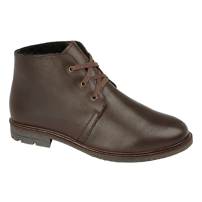 Men's slippers with a pointed toe for a stylish appearance SOMERSET - Mens Leather Sheepskin Boots Brown Men's slippers with a pointed toe for a stylish appearance SOMERSET - Mens Leather Sheepskin Boots Brown