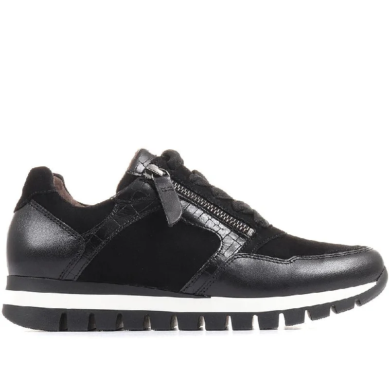 Men's casual shoes with a geometric pattern Willett Leather Trainers - GAB36546 / 322 982 Men's casual shoes with a geometric pattern Willett Leather Trainers - GAB36546 / 322 982