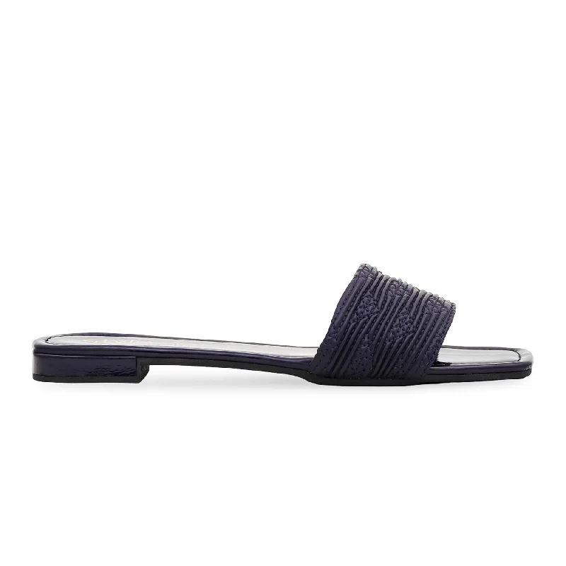 Men's slippers in a warm color like red or brown Blue Formal Slipper FR8231