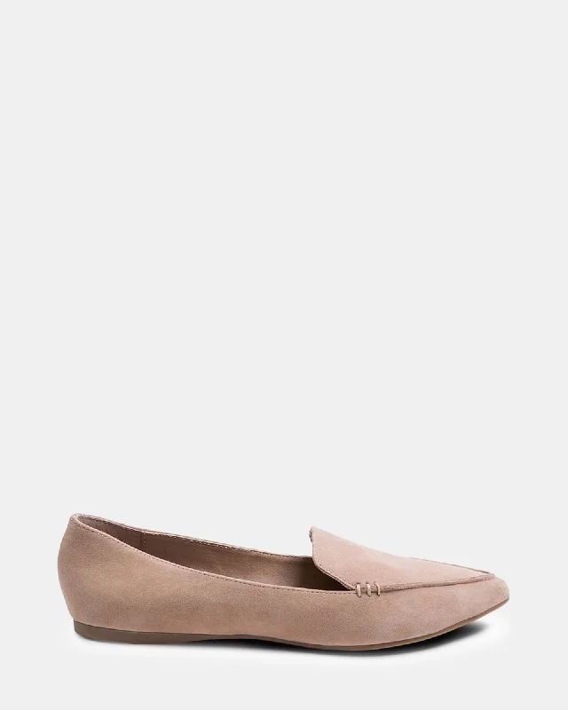 Men's leather loafers with a penny slot Men's leather loafers with a penny slot FEATHER TAN SUEDE Men's leather loafers with a penny slot Men's leather loafers with a penny slot FEATHER TAN SUEDE