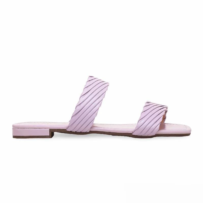 Men's slippers with a shock - absorbing midsole Purple Formal Slipper FR8244