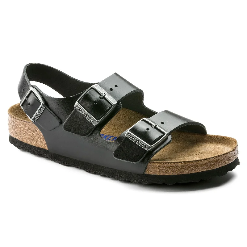 Men's sandals with a padded heel Men's sandals with a padded heel Birkenstock Milano Soft Footbed - Leather Men's sandals with a padded heel Men's sandals with a padded heel Birkenstock Milano Soft Footbed - Leather