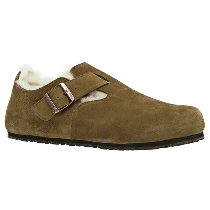 Men's casual shoes with a floral print for a unique style Birkenstock London Shearling Suede Leather Unisex Shoes Men's casual shoes with a floral print for a unique style Birkenstock London Shearling Suede Leather Unisex Shoes