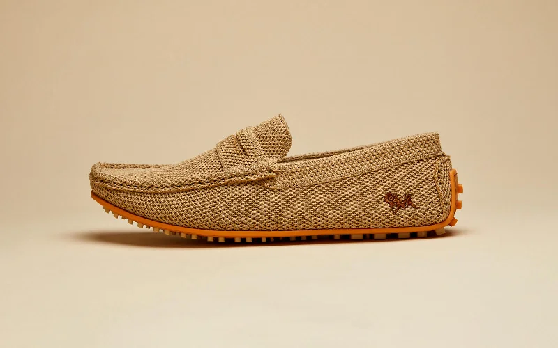 Men's loafers with a leather lining for comfort Men's loafers with a leather lining for comfort ReLive Knit Loafers : Extra Honey Men's loafers with a leather lining for comfort Men's loafers with a leather lining for comfort ReLive Knit Loafers : Extra Honey