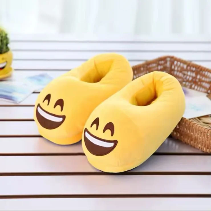 Men's slippers with a non - slip outsole for safety Emoji haappy shoes