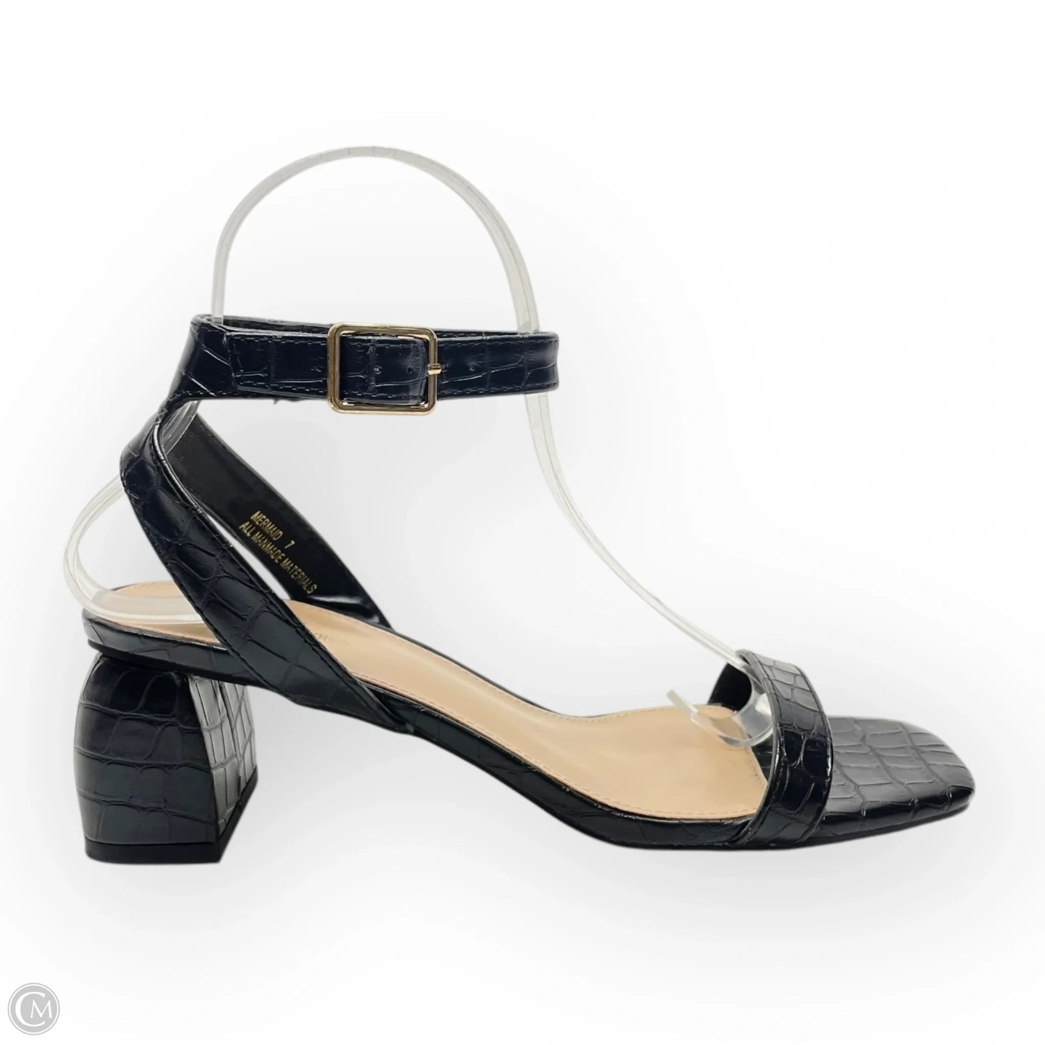 Men's sandals with a leather lining for comfort Men's sandals with a leather lining for comfort Sandals Heels Block By Mix No 6 In Black, Size: 7