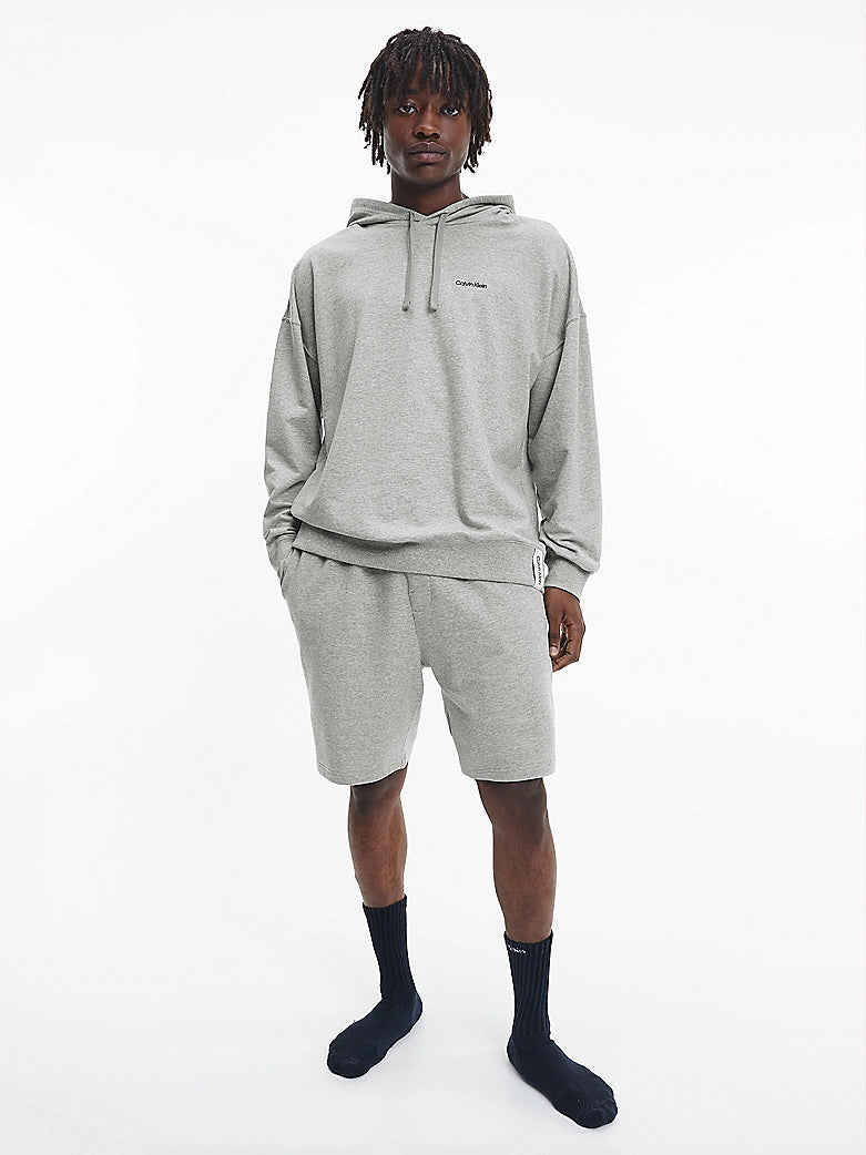 Men's slippers with a stretchy side panel for a better fit Calvin Klein MODERN COTTON TERRY LOUNGE Shorts Mens Grey Heather