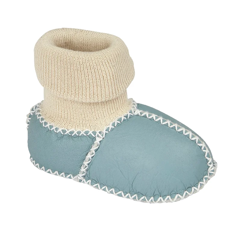 Slipper - boot style men's slippers for cold feet BABY SHEEPSKIN SLIPPER SOCKS - SKY Slipper - boot style men's slippers for cold feet BABY SHEEPSKIN SLIPPER SOCKS - SKY