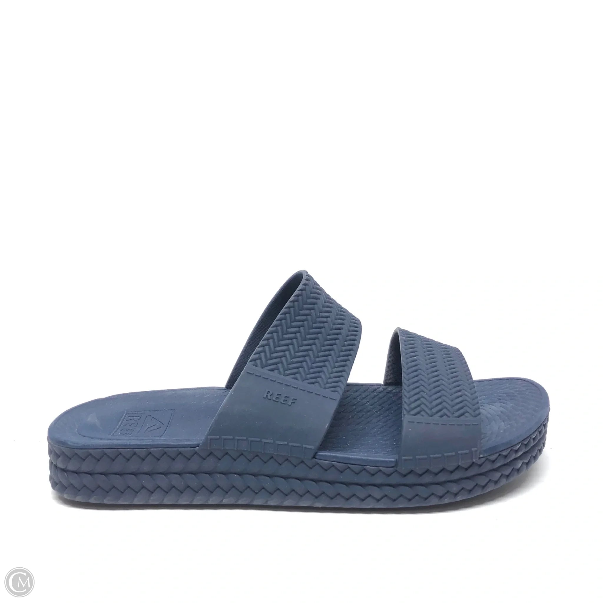 Flip - flop style men's sandals for beach wear Flip - flop style men's sandals for beach wear Sandals Flats By Reef In Navy, Size: 7 Flip - flop style men's sandals for beach wear Flip - flop style men's sandals for beach wear Sandals Flats By Reef In Navy, Size: 7