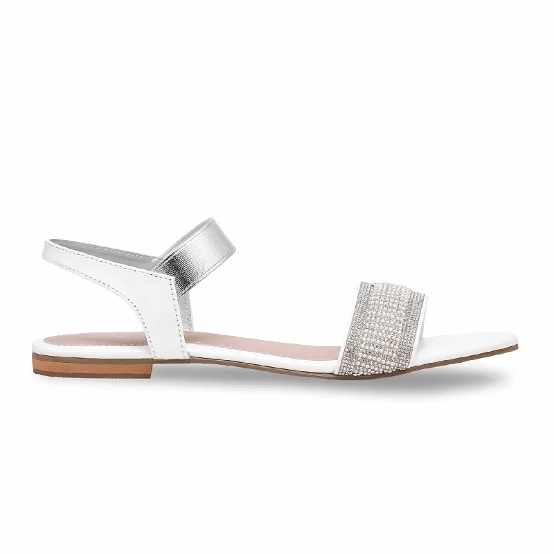 Men's sandals with a leather lining for comfort Men's sandals with a leather lining for comfort White Fancy Sandal FN6002
