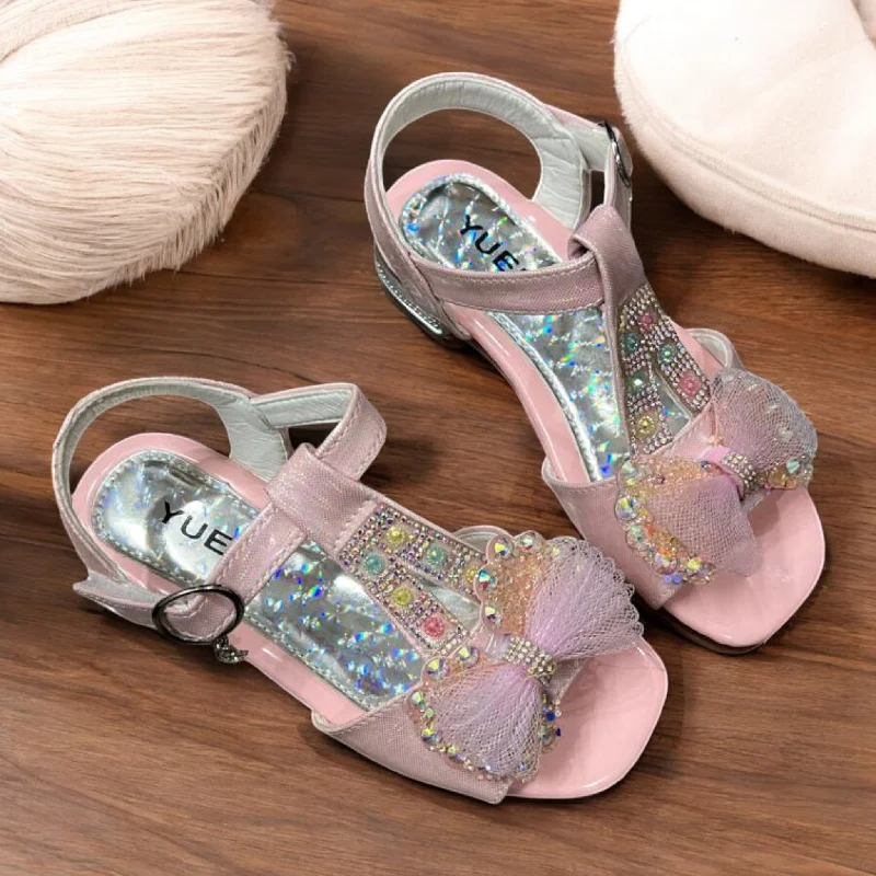 Men's slippers with a decorative pom - pom or tassel Aflia kids sandal