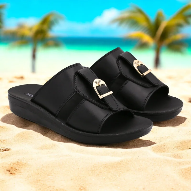 Men's slippers with a leather sole for a classic look M0556 men slipper