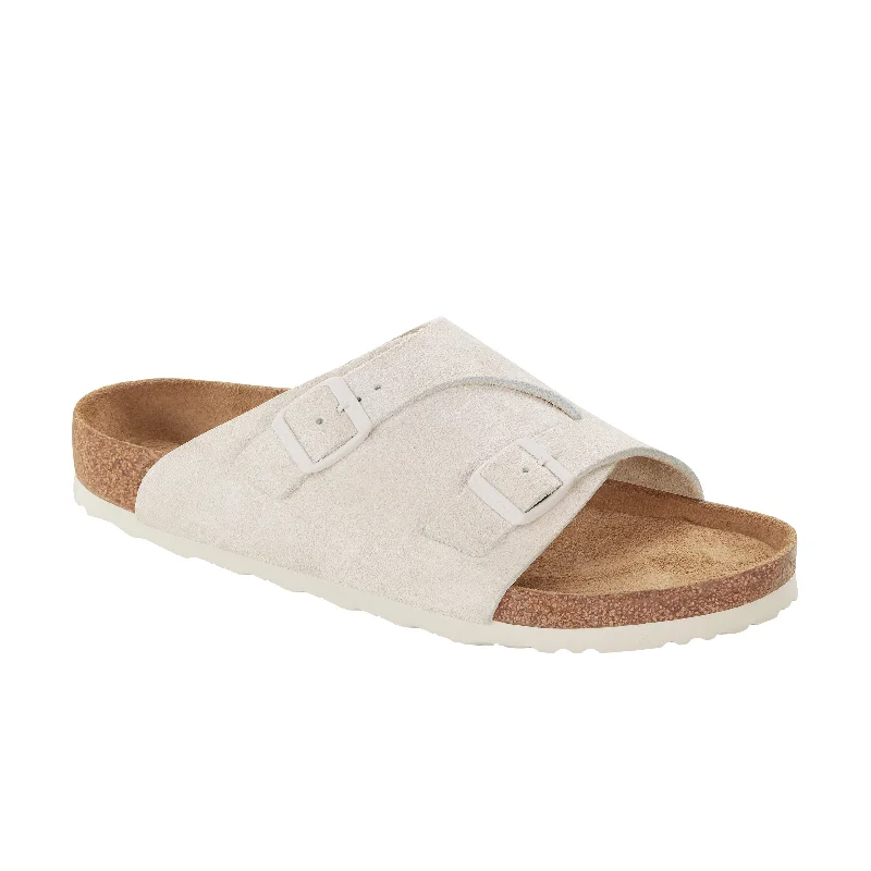 Men's sandals with a rubber sole for traction Men's sandals with a rubber sole for traction Zurich Antique White Suede Leather Men's sandals with a rubber sole for traction Men's sandals with a rubber sole for traction Zurich Antique White Suede Leather