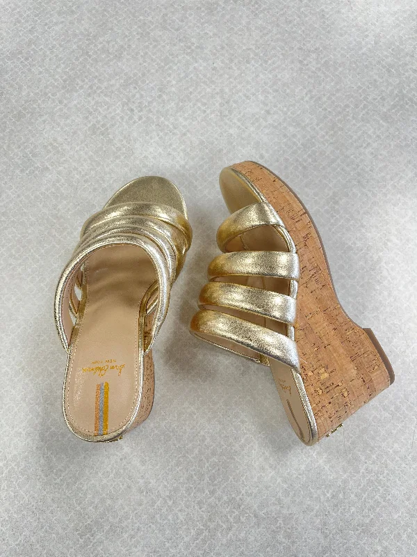 Men's sandals with a leather lining for comfort Men's sandals with a leather lining for comfort Sandals Heels Wedge By Sam Edelman In Gold, Size:7 Men's sandals with a leather lining for comfort Men's sandals with a leather lining for comfort Sandals Heels Wedge By Sam Edelman In Gold, Size:7