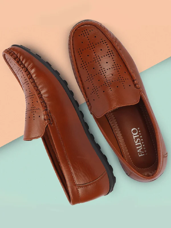 Men's casual shoes with a metallic trim Basics Men Tan Casuals Flexible Hand Stitched Slip On Shoes Moccasin and Loafers Men's casual shoes with a metallic trim Basics Men Tan Casuals Flexible Hand Stitched Slip On Shoes Moccasin and Loafers