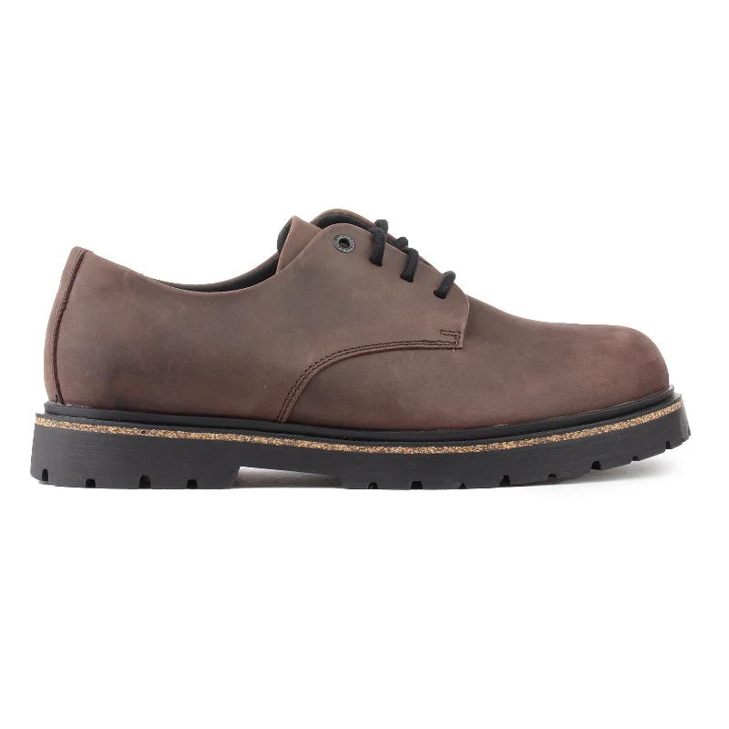Men's casual shoes with a padded heel for comfort Birkenstock Highwood Lace Low Natural Leather Unisex Lace Up Shoes Men's casual shoes with a padded heel for comfort Birkenstock Highwood Lace Low Natural Leather Unisex Lace Up Shoes