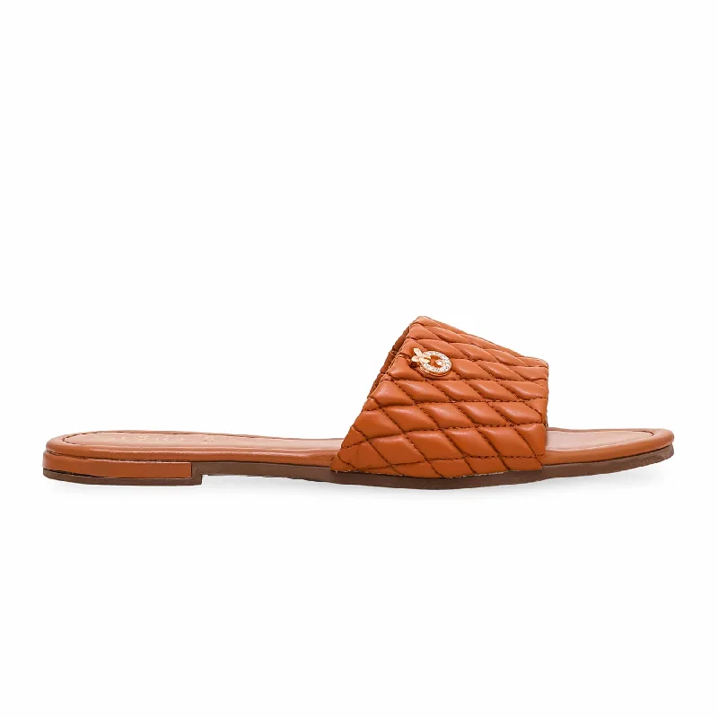 Men's slippers with a padded footbed for all - day comfort Mustard Formal Slipper FR8245