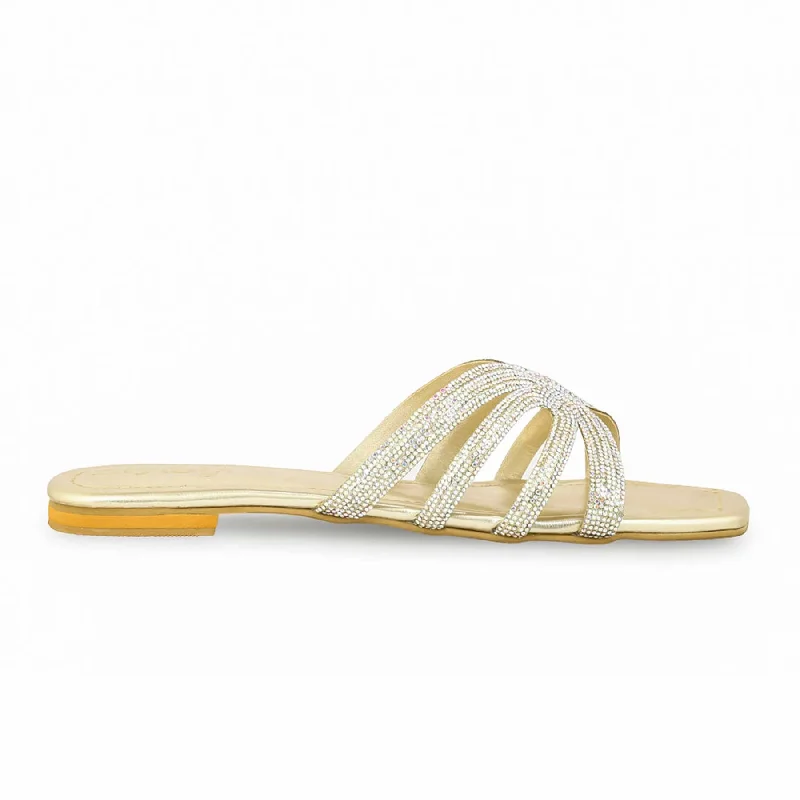 Leather men's slippers with a mule style Golden Fancy Slipper FN7901