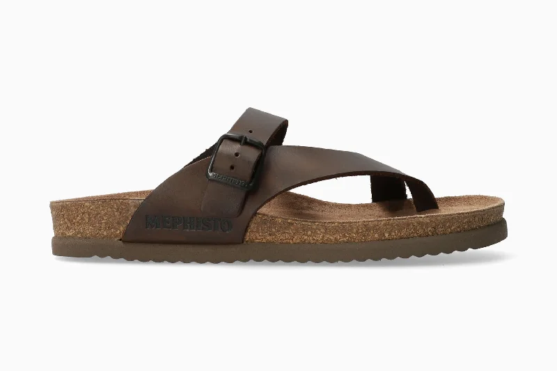 Men's sandals with a contrast stitching detail Men's sandals with a contrast stitching detail Niels - Dark Brown Men's sandals with a contrast stitching detail Men's sandals with a contrast stitching detail Niels - Dark Brown