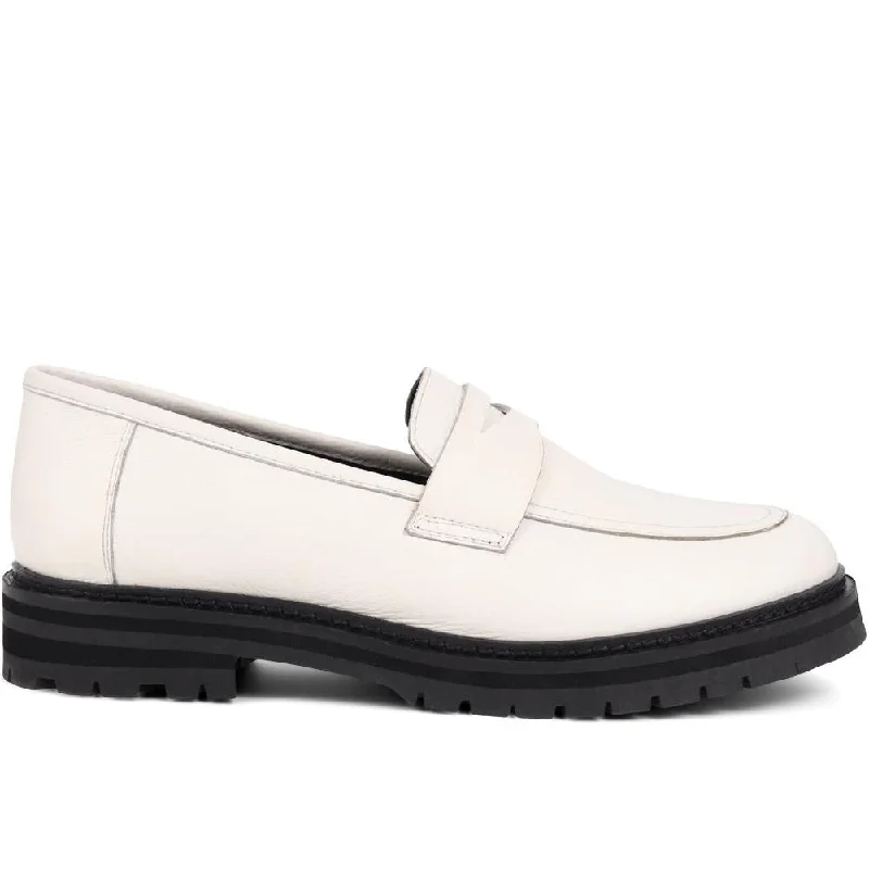 Men's casual shoes with a thick sole for added height Darra2 Leather Loafers - DARRA2 / 325 352 Men's casual shoes with a thick sole for added height Darra2 Leather Loafers - DARRA2 / 325 352