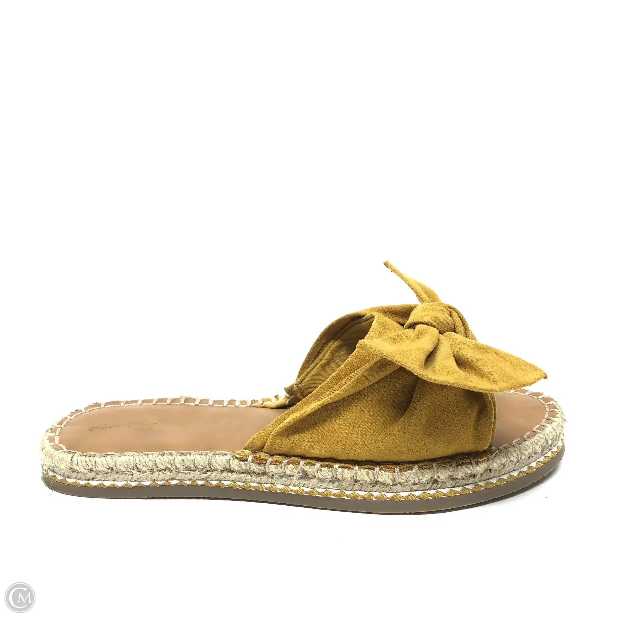 Men's sandals with a toe post design Men's sandals with a toe post design Sandals Flats By Universal Thread In Yellow, Size: 9