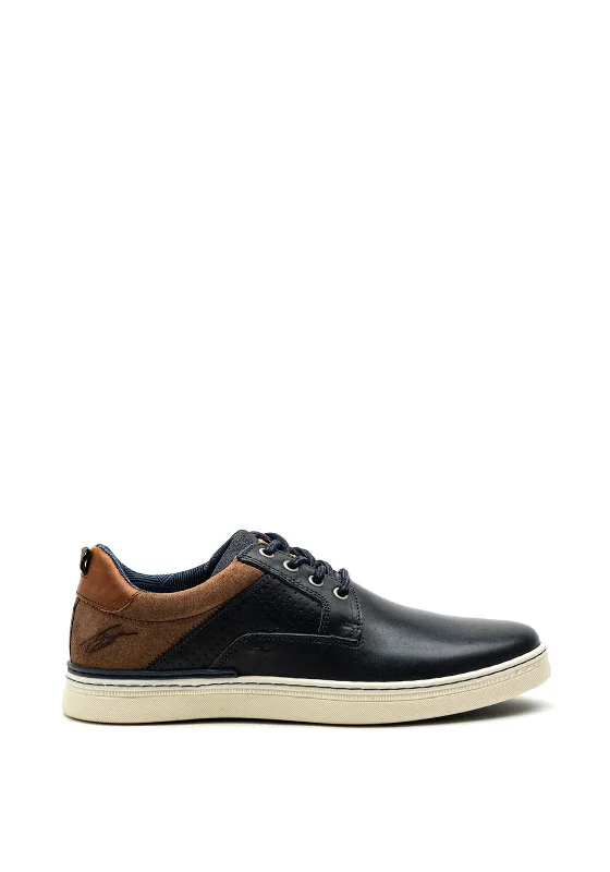 Men's casual shoes with a logo patch on the tongue Tommy Bowe Carberry Lace Up Shoe, Aztec Marine Men's casual shoes with a logo patch on the tongue Tommy Bowe Carberry Lace Up Shoe, Aztec Marine