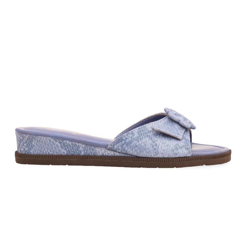 Men's slippers with a breathable fabric upper Sky Blue Formal Slipper PU0097