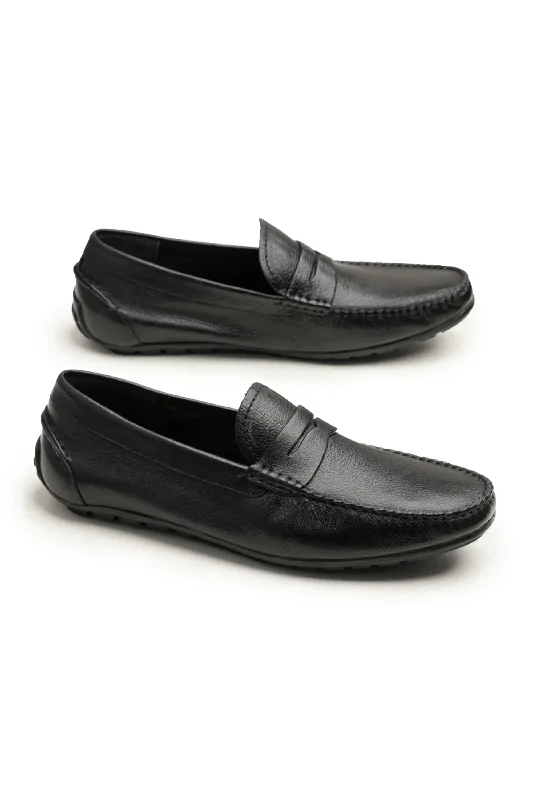 Men's casual shoes with a metallic trim LOGO 9293 BKM