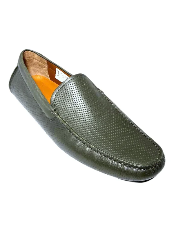 Men's leather loafers with a penny slot Men's leather loafers with a penny slot Bally Walton 6222870 Men's Fango Perforated Leather Loafers