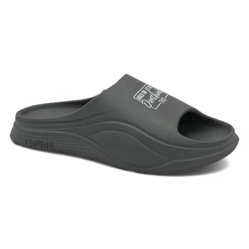 Men's slippers with a shock - absorbing midsole Men grey slipper