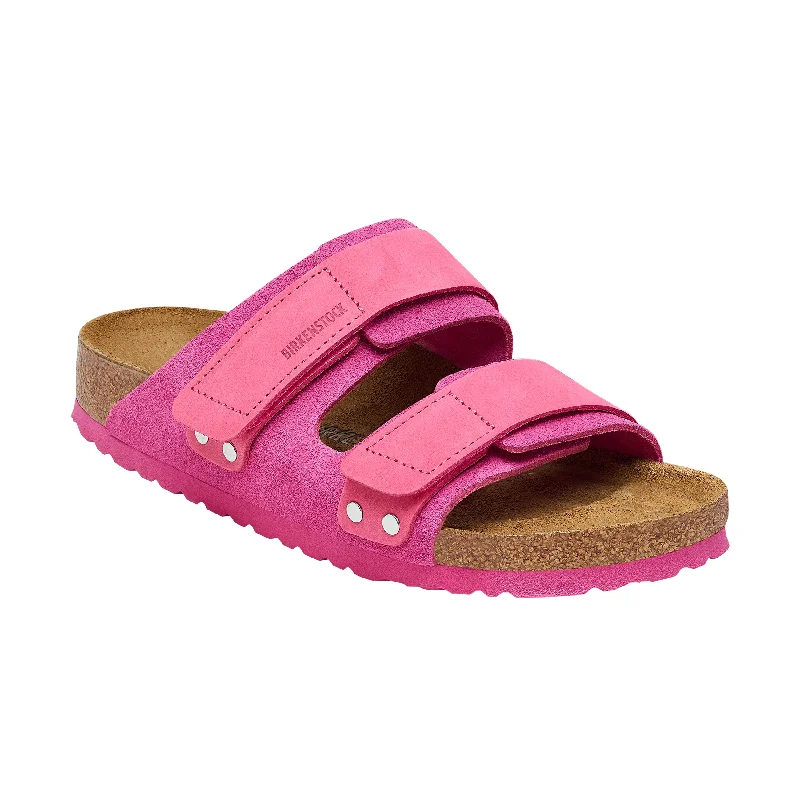 Flip - flop style men's sandals for beach wear Flip - flop style men's sandals for beach wear Uji Fuchsia Tulip Suede/Nubuck Leather Flip - flop style men's sandals for beach wear Flip - flop style men's sandals for beach wear Uji Fuchsia Tulip Suede/Nubuck Leather