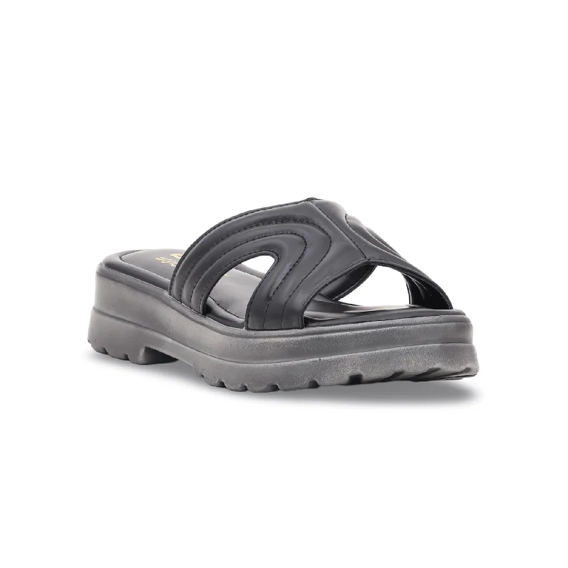 Men's slippers with a shock - absorbing midsole Black Formal Slipper FR7997