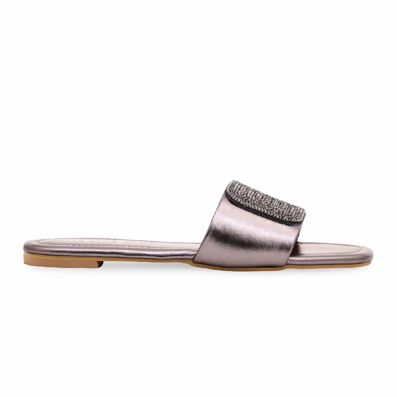 Men's slippers with a memory foam insole Grey Fancy Slipper FN7775